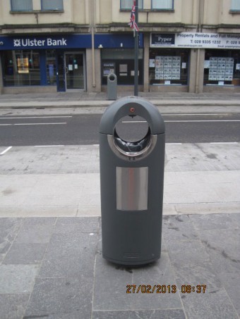 Carrickfergus Litter Bin from Hartecast