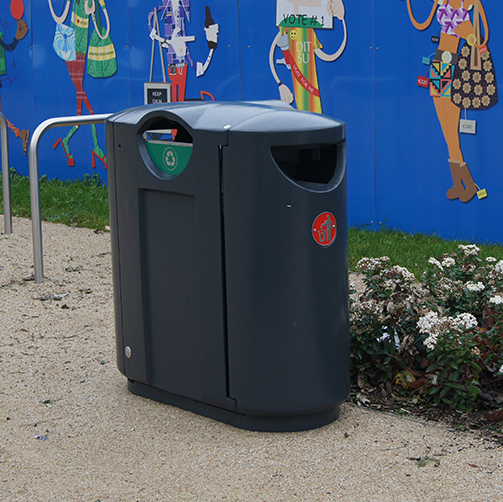 environmental street furniture - Hartecast Ireland - commercial litter bins - outdoor recycling bins - street dustbin