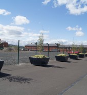 outdoor seating - public seating - square planters - rectangular planters , Hartecast Ireland