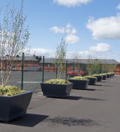 outdoor seating - public seating - square planters - rectangular planters , Hartecast Ireland