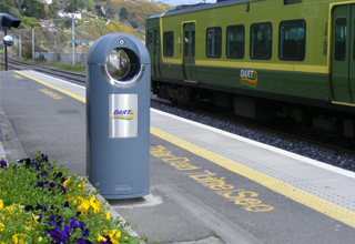 HC2056-2 street waste bins - park litter bins