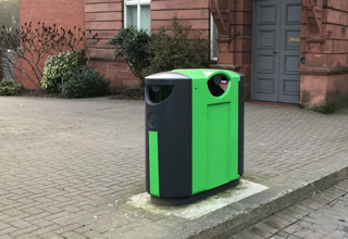 commercial litter bins - outdoor recycling bins - street dustbin - Hartecast Litter Bins HC2053