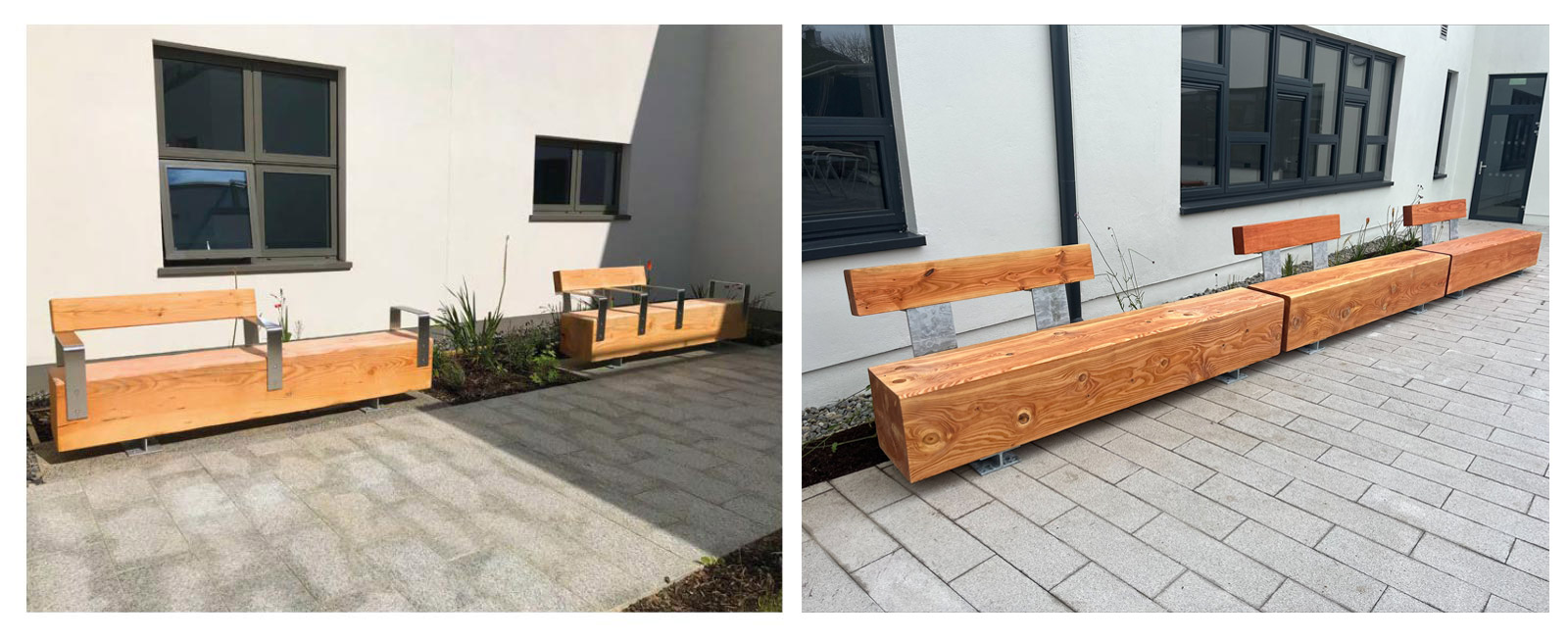 Hc2040 Beam Seat And Bench Composite Timber